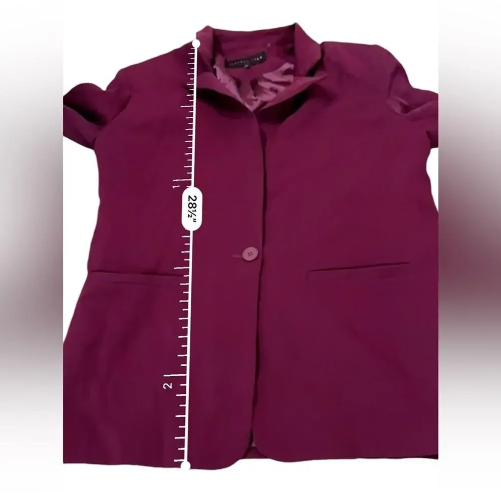 RTR Endless Rose Purple‎ Pink Single Breasted Long Sleeve Blazer Sz L